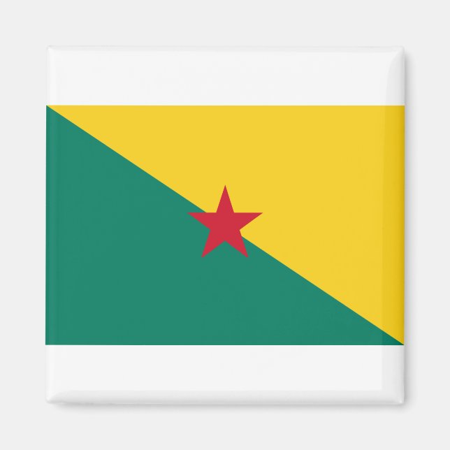 Guiana - Flagge Drapeau de la Guyane Magnet (Vorne)