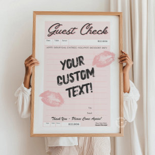 Guichet personnalisé Citation personnalisée Poster