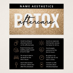 Guide de soins après Botox Gold Glitter Luxe