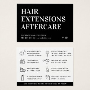 Guide de soins capillaires classiques noir de luxe