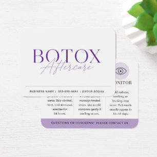 Guide de soins minimaux après Botox Violet