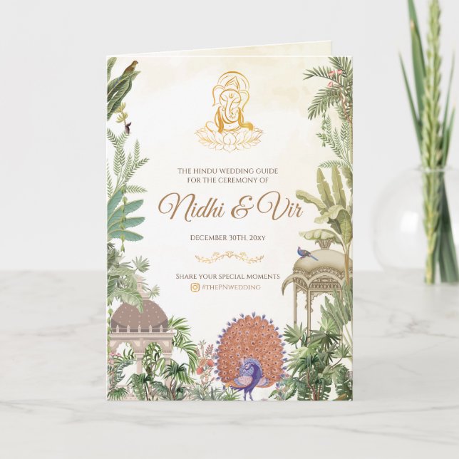 Guide mariage indien & Programme de cérémonie hind (Devant)