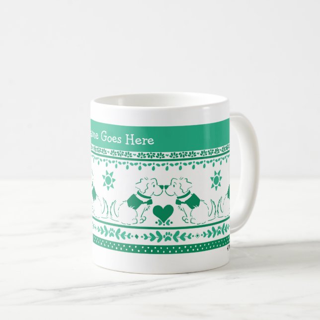 Guide Service Doppy Training Golden Green Kaffeetasse (VorderseiteRechts)