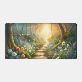 Guided by His Light Faith Desk Mat Schreibtischunterlage