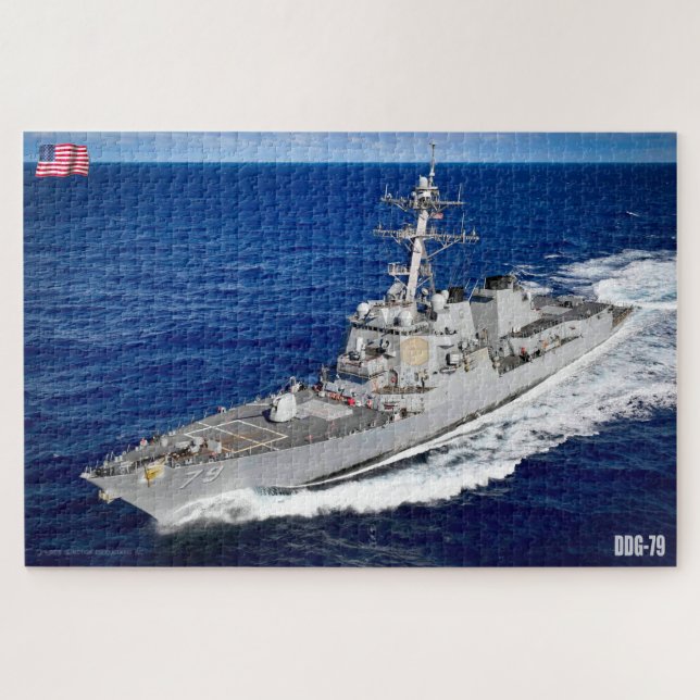GUIDED-MISSILE DESTROYER - DDG-79 (20x30 INCH) (Horizontal)