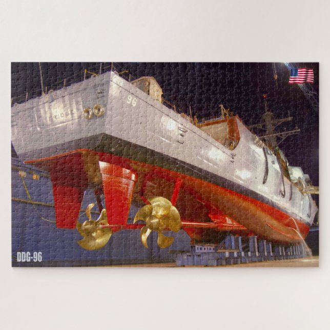 GUIDED-MISSILE DESTROYER - DDG-96 (20x30 INCH) (Horizontal)