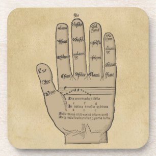 Guidonian Hand, mittelalterliche Musik-Theorie Getränkeuntersetzer