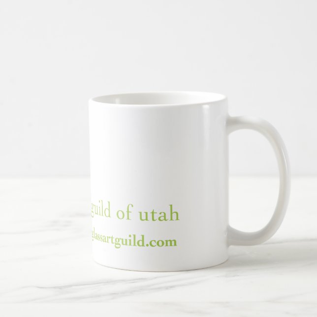 Guilde en verre d'art de tasse de café de l'Utah (Droite)