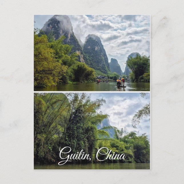 Guilin, China Collage Postkarte (Vorderseite)