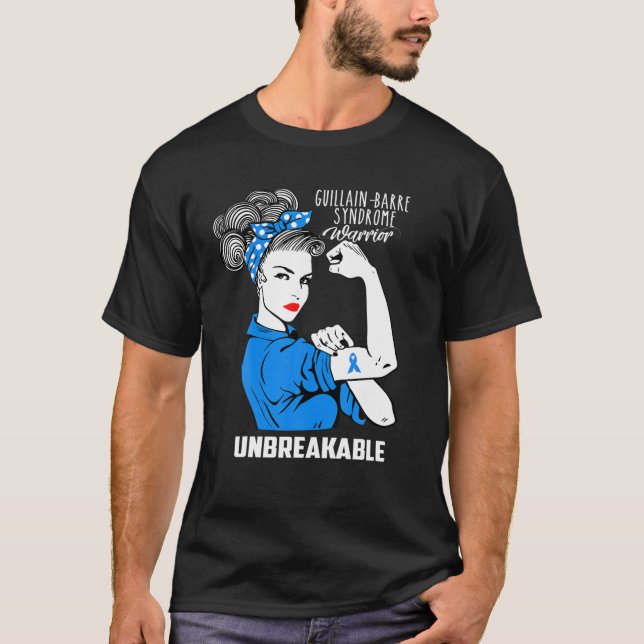 Guillain-Barre Syndrom Krieger unzerbrechliche Awa T-Shirt (Vorderseite)