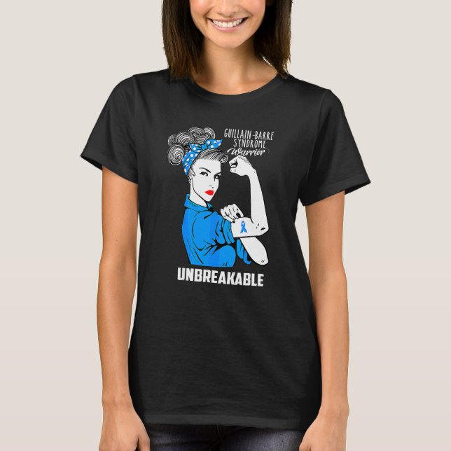 Guillain Barre Syndrom Krieger unzerbrechliche Awa T-Shirt (Vorderseite)