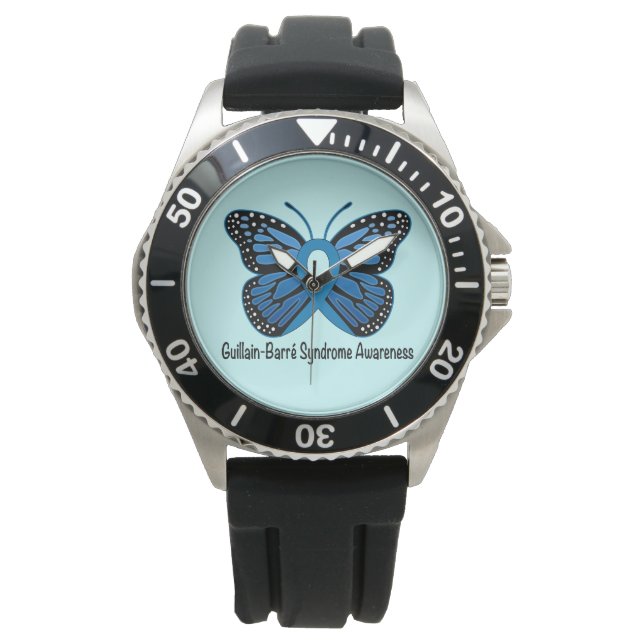 Guillain-Barre-Syndrom Schmetterlingsbewusstsein Armbanduhr (Vorderseite)