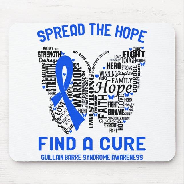 Guillain Barre Syndrome Awareness Month Ribbon Gif Mousepad (Vorne)