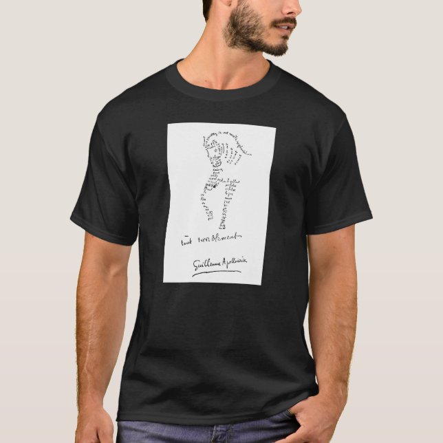 Guillaume Apollinaire, Calligram Cheval T-Shirt (Vorderseite)