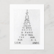 Guillaume Apollinaire, Eiffel Calligram