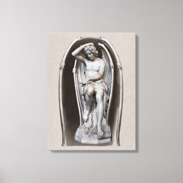 Guillaume Geefs Lucifer CC0288 24 in 61cm Leinwanddruck (Vorderseite)