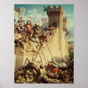 Guillaumede Clermont, das Ptolemais verteidigt Poster