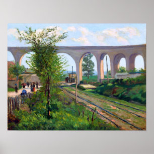 Guillaumin - Arcueil Aquädukt am Bahnhof Sceaux Poster