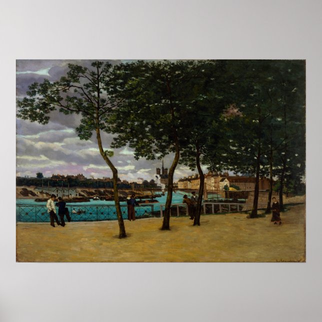 Guillaumin - Blick auf die Seine Paris Poster (Vorne)