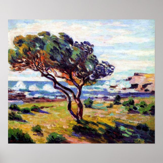 Guillaumin - Wind Gusts Le Brusc 1911 Poster (Vorne)