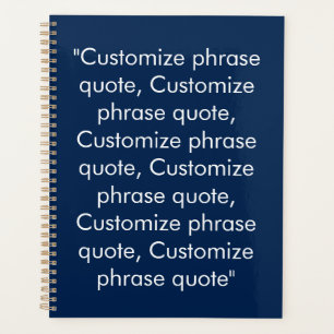Guillemet de texte personnalisé bleu marine et bla