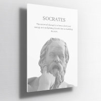 Guillemet inspirant Socrates personnalisé Poster