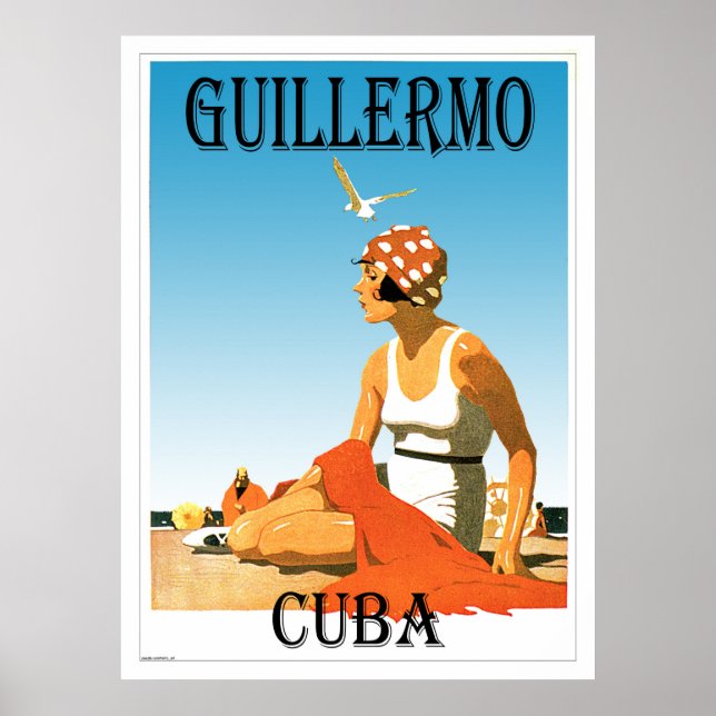 Guillermo Kuba Vintagen 1920er Poster (Vorne)