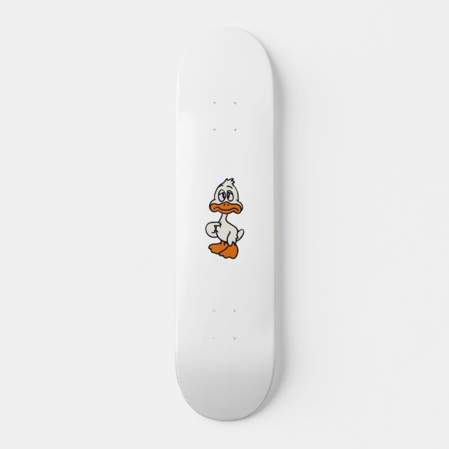 Guilty-Ente-Cartoon | Hintergrundfarbe auswählen Skateboard (Vorne)