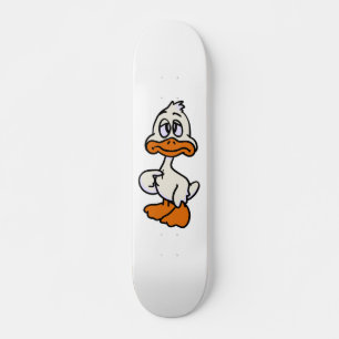 Guilty Ente Cartoon Hintergrundfarbe Skateboard
