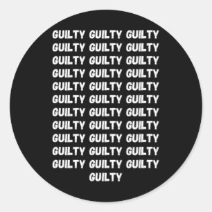 Guilty On &#; Counts Trump Verdikt Präsident 2024 Runder Aufkleber