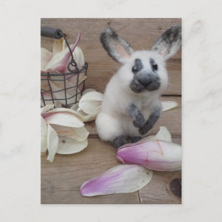 Guilty rabbit postkarte