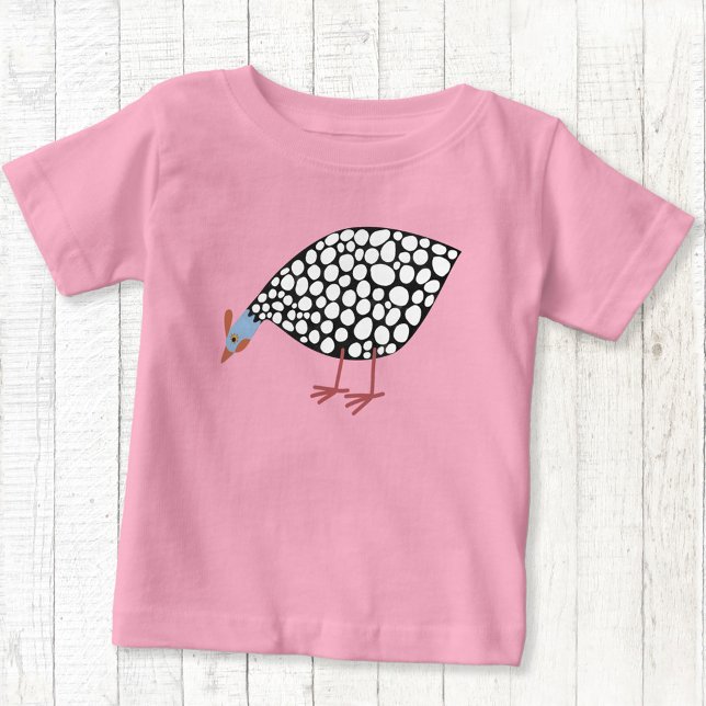 Guinea Baby T-shirt (Guinea Fowl fun farm bird t-shirt)