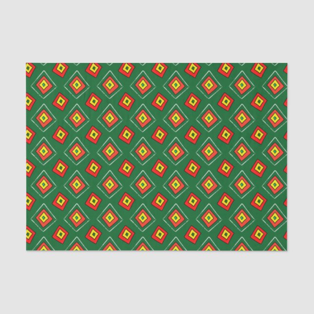 Guinea Bissau African Print Seidenpapier (Vorderseite)