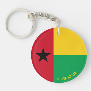 Guinea-Bissau-Fahne Charming Patriotic Schlüsselanhänger