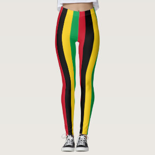 Guinea-Bissau-Farben für die Nationalflagge gestri Leggings