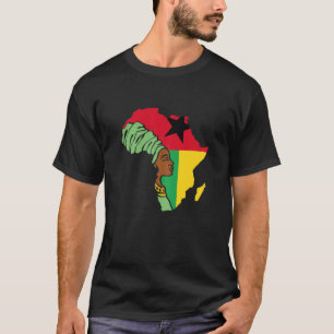 Guinea Bissau Flag Afrika Karte Ethnischer Herita T-Shirt