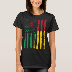 Guinea Bissau Flag Amerika US-DNA für Guinea Biss T-Shirt
