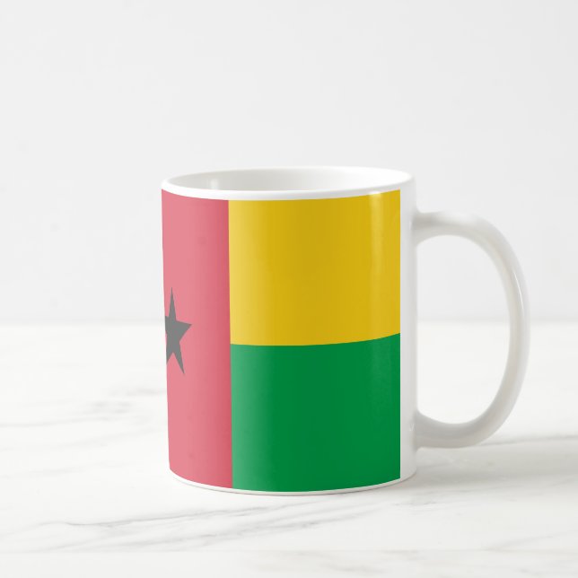 Guinea-Bissau-Flag-Keramik Tasse (Rechts)