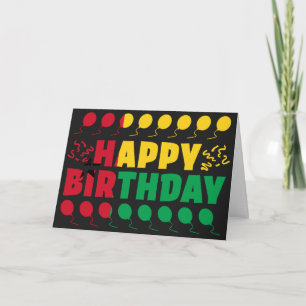 Guinea Bissau Flag Patriotic Geburtstag Karte