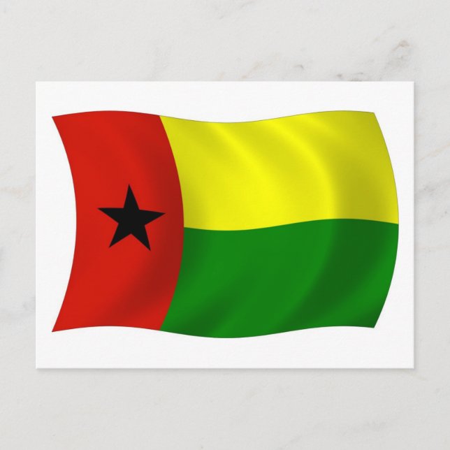 Guinea Bissau Flag Postkarte (Vorderseite)