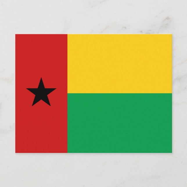 Guinea-Bissau-Flag-Postkarte Postkarte (Vorderseite)