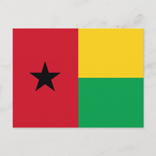 Guinea-Bissau-Flag-Postkarte Postkarte (Vorderseite)