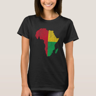 Guinea-Bissau-Flagge Afrika Kontinent Geschenk für T-Shirt