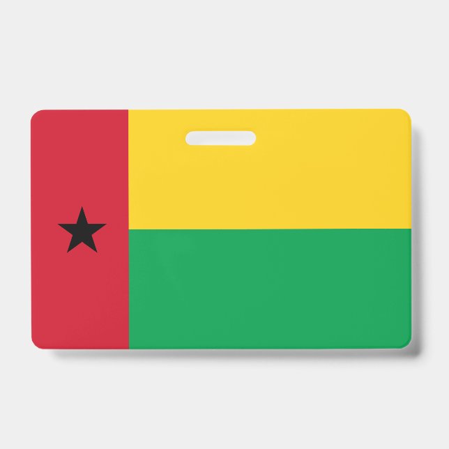 Guinea-Bissau-Flagge Ausweis (Vorderseite)