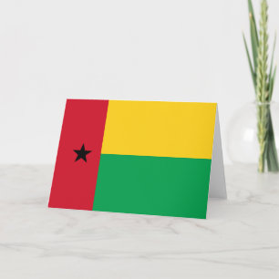 Guinea-Bissau-Flagge Dankeskarte