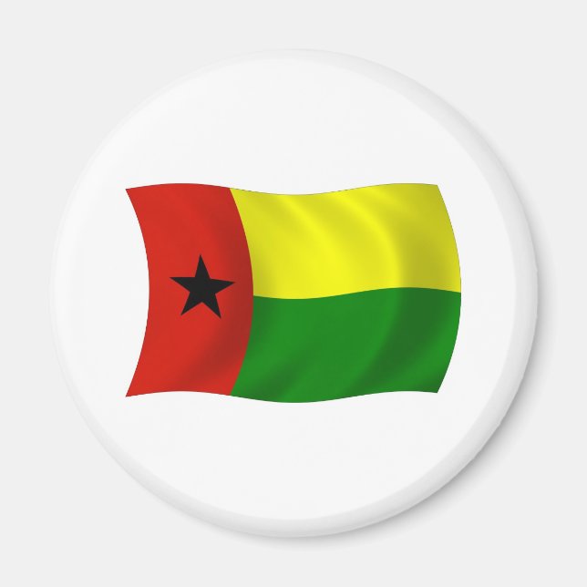 Guinea-Bissau-Flagge-Magnet Magnet (Vorne)