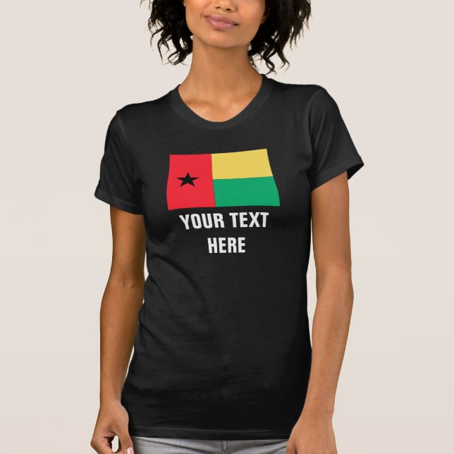 Guinea-Bissau Flagge T-Shirt (Vorderseite)