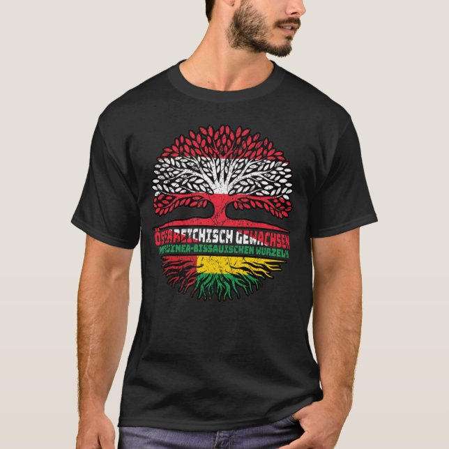 Guinea-Bissau Guinea-bissauisch Österreich T-Shirt (Vorderseite)