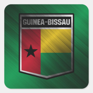 Guinea-Bissau Quadratischer Aufkleber