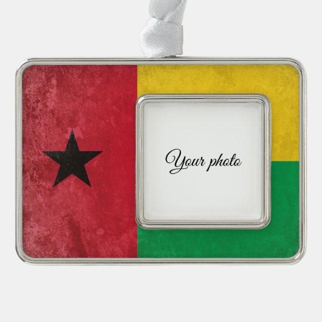 Guinea Bissau Rahmen-Ornament Silber (Vorderseite)